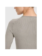 Dámské rychleschnoucí slim tričko na jógu a pilates s dlouhým rukávem 4F 4FWAW25TFLOF429-41A dámské