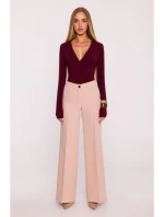 M875 Široké kalhoty - béžové M875 Široké kalhoty - béžové