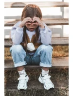 Dětské tenisky na suchý zip bílá a černá Ephona Dětské tenisky na suchý zip bílá a černá Ephona