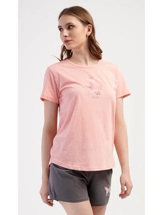 Dámské pyžamo šortky Motýlci Dámské pyžamo šortky Motýlci