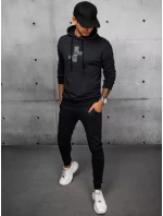 FashionStreet černá pánská tepláková souprava AX0677