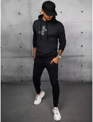 FashionStreet černá pánská tepláková souprava AX0677