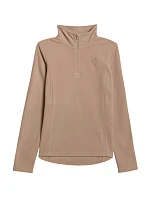 Dámská fleecová mikina 4F F069 světle hnědá 4FWAW25UFLEF069 82S