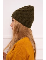 Fleecová čepice Agnes K239 khaki