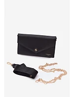Kabelka Clutch Peněženka 2v1 S Odnímatelným Páskem Černá Pauline