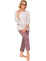 Pyžamo Martel Kasia II 266 3/4 M-3XL rozepínací Pyžamo Martel Kasia II 266 3/4 M-3XL rozepínací