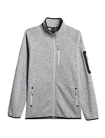 Pánský fleece 4F M443 cool light grey melange 4FWSS26TFLEM443 27M