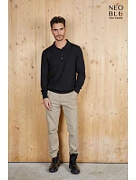 NEOBLU Stefan Pánský polo svetr 24.3986 deep black NEOBLU Stefan Pánský polo svetr 24.3986 deep black