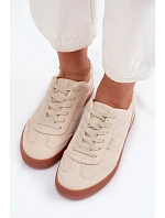 Dámské tenisky z látky Big Star TT274358 Béžové