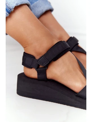 Dámské sportovní sandály Big Star - černé