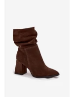 Boty na podpatku model 220192 Step in style Boty na podpatku model 220192 Step in style