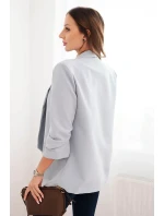 Dámská sako bez zapínání s podšívkou S/M šedá Dámská sako bez zapínání s podšívkou S/M šedá