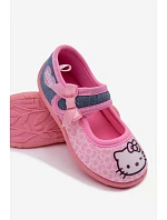 Dívčí balerínky na suchý zip HELLO KITTY růžové Shani Dívčí balerínky na suchý zip HELLO KITTY růžové Shani