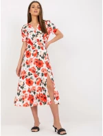 Šaty DHJ SK 7006 5.77 bílá a červená