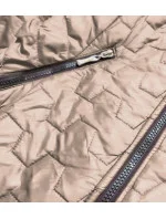 Béžová prošívaná dámská bunda (BR0121) Béžová prošívaná dámská bunda (BR0121)
