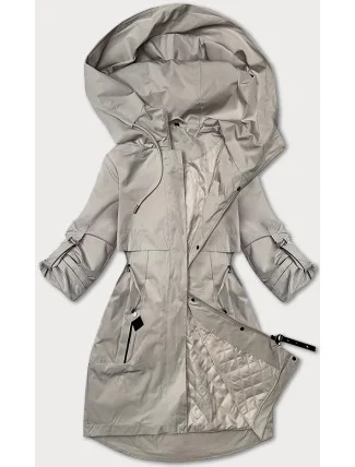 Světle béžová dámská bunda typu větrovka S'West (B8357-26)