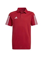 Dětské bavlněné tričko adidas Tiro 23 Competition Polo červené HI4715
