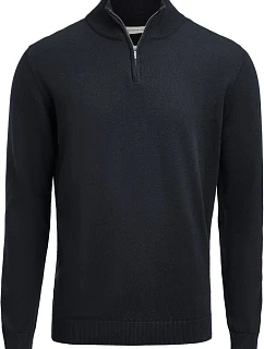 James Harvest Ashland Halfzip Unisex svetr s 1/4 zipem 62.2515 navy