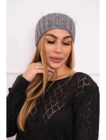 Paris fleecová čepice K212 bílá+šedá