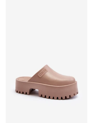 Dámské žabky na masivní podrážce Big Star NN274015 Bílé