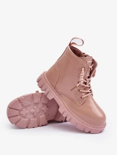 Zateplené patentované dětské boty Big Star Růžové