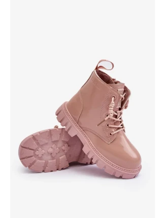 Zateplené patentované dětské boty Big Star Růžové