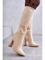 Kozačky na podpatku  model 191046 Step in style