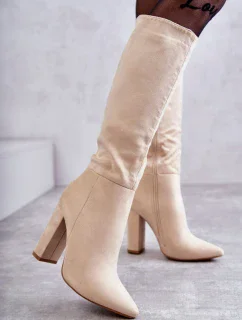 Kozačky na podpatku model 191046 Step in style