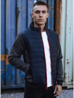 Pánská přechodná bunda prošívaná tmavě modrá FashionStreet TX4857