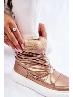 Dámské zateplené sněhule Big Star KK274194 Béžove Dámské zateplené sněhule Big Star KK274194 Béžove