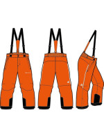 Dětské lyžařské kalhoty s membránou ptx ALPINE PRO LERMONO neon shocking orange