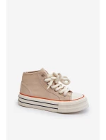 Dámské tenisky na platformě béžové Aineri