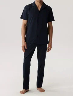 Atlantic BNMP-002 pyžamo kr/r S-2XL pánské pyžamo na zip