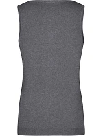 Daiber JN 656 Dámská svetrová vesta s výstřihem do V 02.0656 grey heather Daiber JN 656 Dámská svetrová vesta s výstřihem do V 02.0656 grey heather