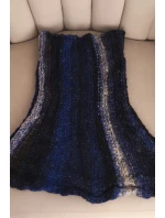 Komin dámský vlněný měkký šátek golf zimní KN21 granátový