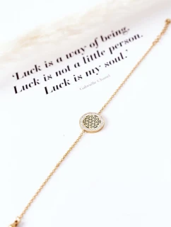 Náramek Se Zirkony Zlatý