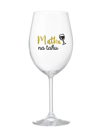 MATKA NA TAHU - čirá sklenice na víno 350 ml MATKA NA TAHU - čirá sklenice na víno 350 ml