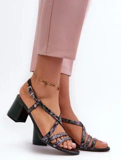 Sandály na podpatku model 198794 Step in style