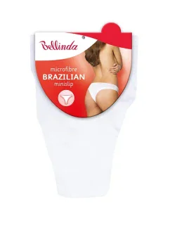 Dámské kalhotky brazilky BRAZILIAN MINISLIP - BELLINDA - bílá
