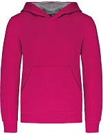 Kariban K 453 Dětská kontrastní mikina s kapucí 20.K453 fuchsia/fine grey Kariban K 453 Dětská kontrastní mikina s kapucí 20.K453 fuchsia/fine grey