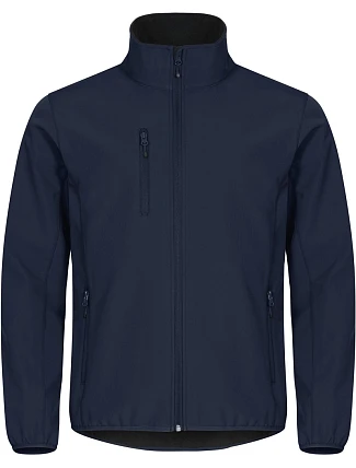 Clique Classic Softshell Jkt M Pánská 3-vrstvá softshellová bunda 67.0910 dark navy