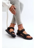 Lehké Sportovní Dámské Sandály Černé Lumeria