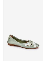 Dámské Kožené Baleríny Maciejka 01358-50 Mátové