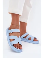 Dámské Gumové Pantofle S Páskem Modré Tavirae