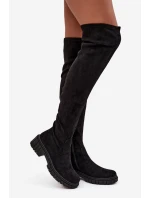 Dámské holínky přes koleno S.Барски HY42-122 Černé Dámské holínky přes koleno S.Барски HY42-122 Černé