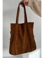 Semišová kabelka Shopper Camel Miraya