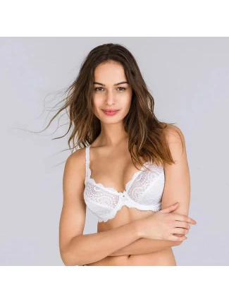 Dámská podprsenka FLOWER ELEGANCE PX005832 Bílá - PLAYTEX Dámská podprsenka FLOWER ELEGANCE PX005832 Bílá - PLAYTEX