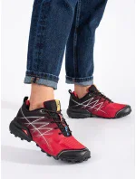 Komfortní trekingové boty dámské červené Komfortní trekingové boty dámské červené