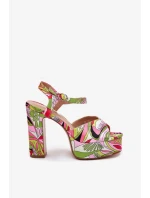 Sandály na podpatku  model 214389 Step in style