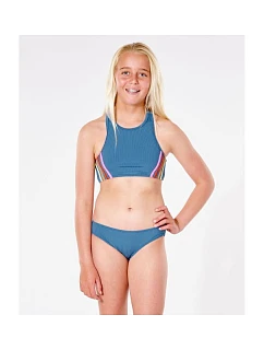 RIP CURL Surf Revival Bikini Crop Set - Dívka - modrý